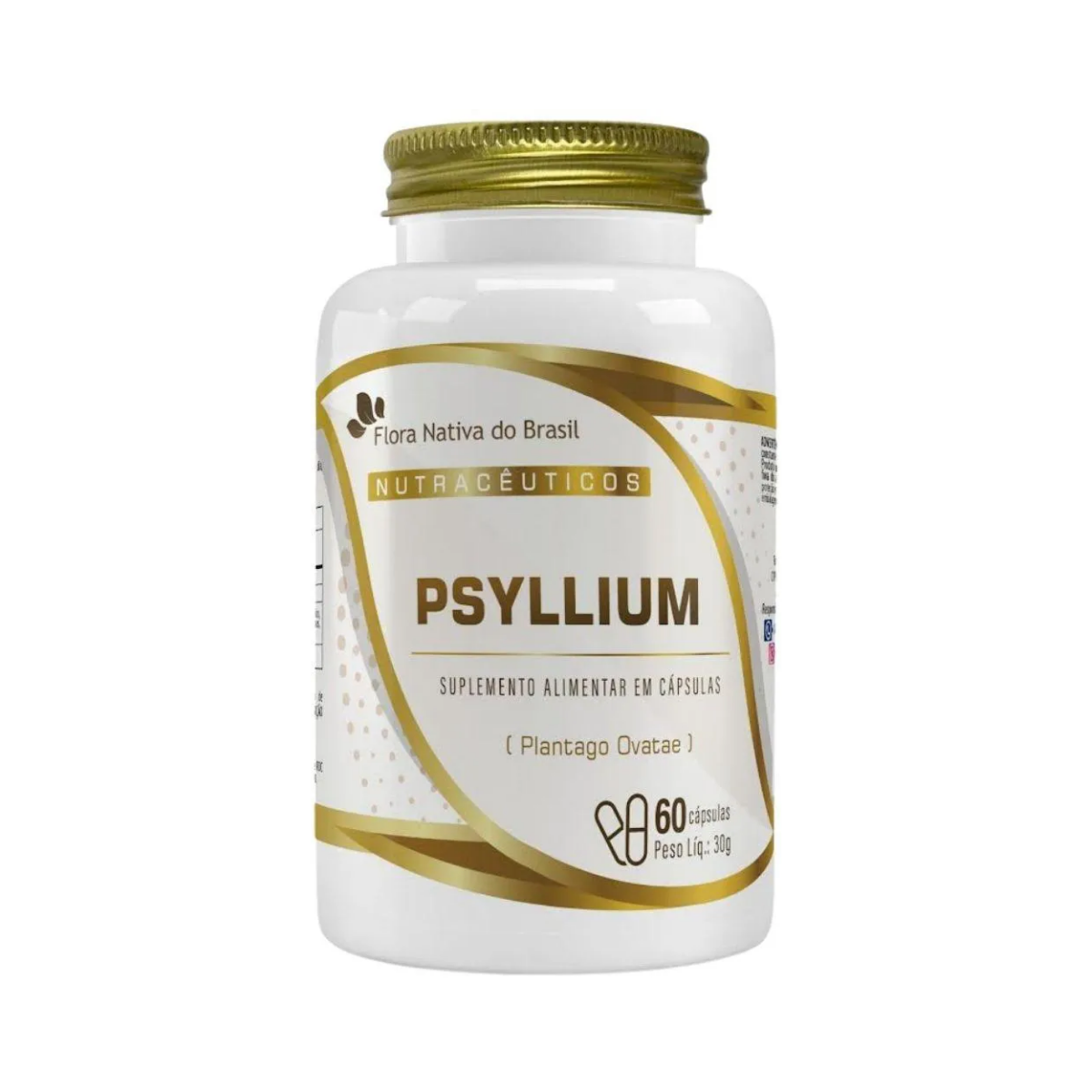 Psyllium Flora Nativa Do Brasil 60 Cápsulas