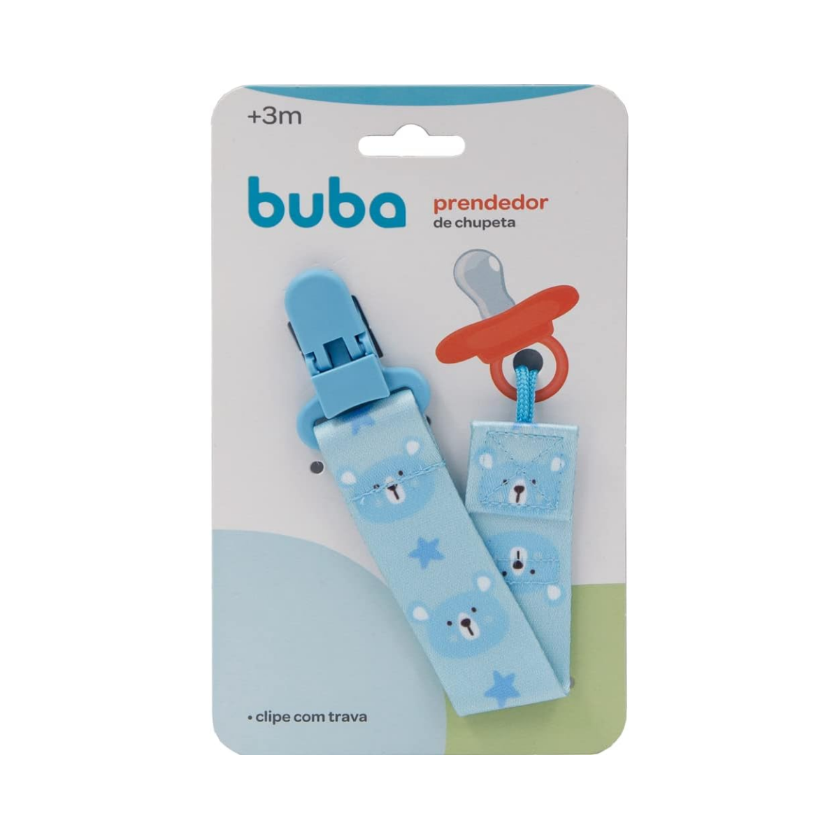 Prendedor De Chupeta Ursinho Buba