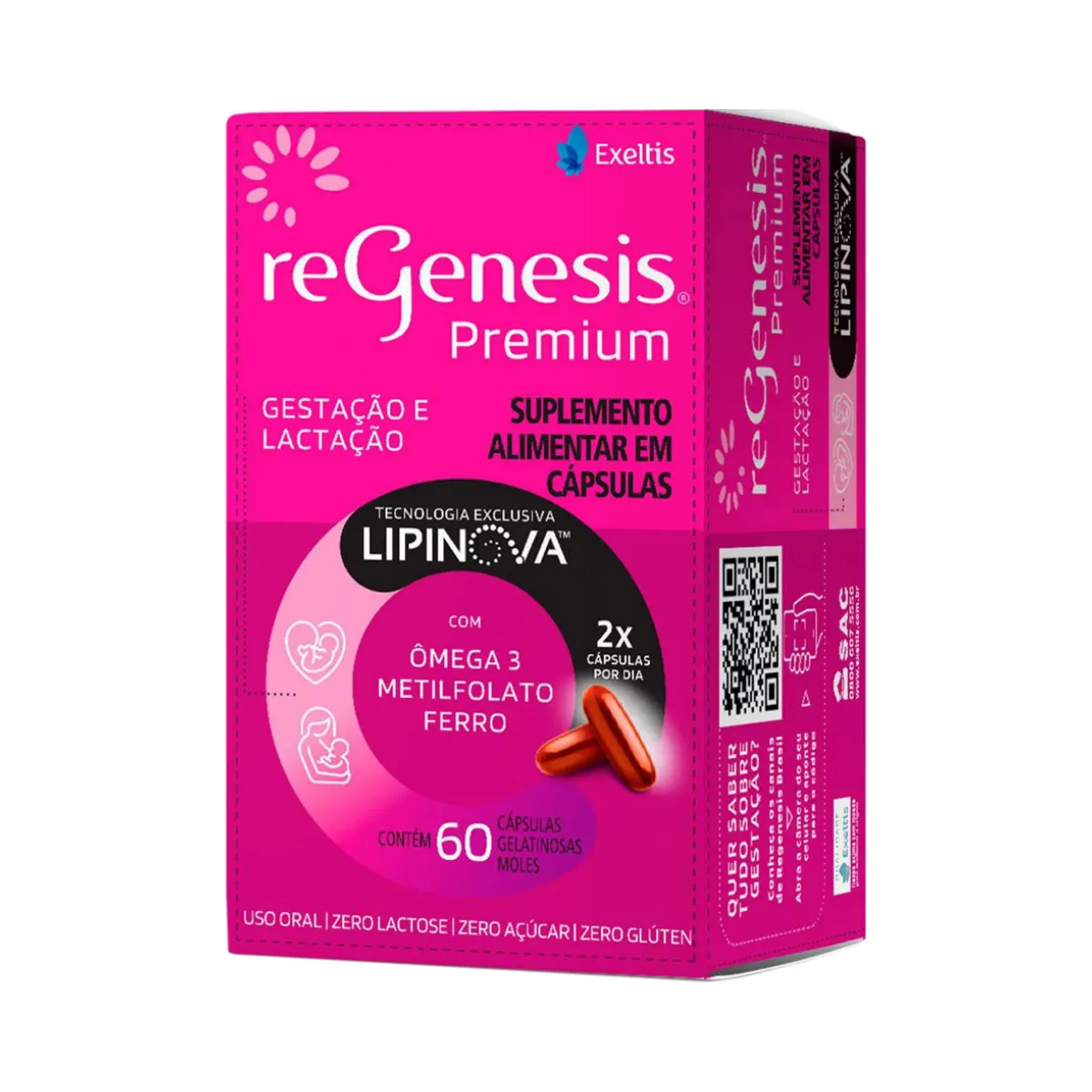 Suplemento Alimentar Regenesis Premium Exeltis 60 Cápsulas