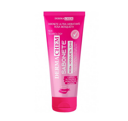Sabonete Facial Dermachem Ultra Hidratante rosa mosqueta ions, liquido com 100mL