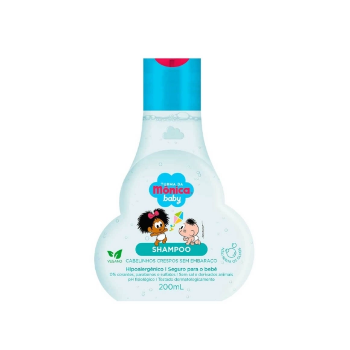 Shampoo Turma da Mônica Baby Cabelinhos Crespos sem Embaraço 200mL