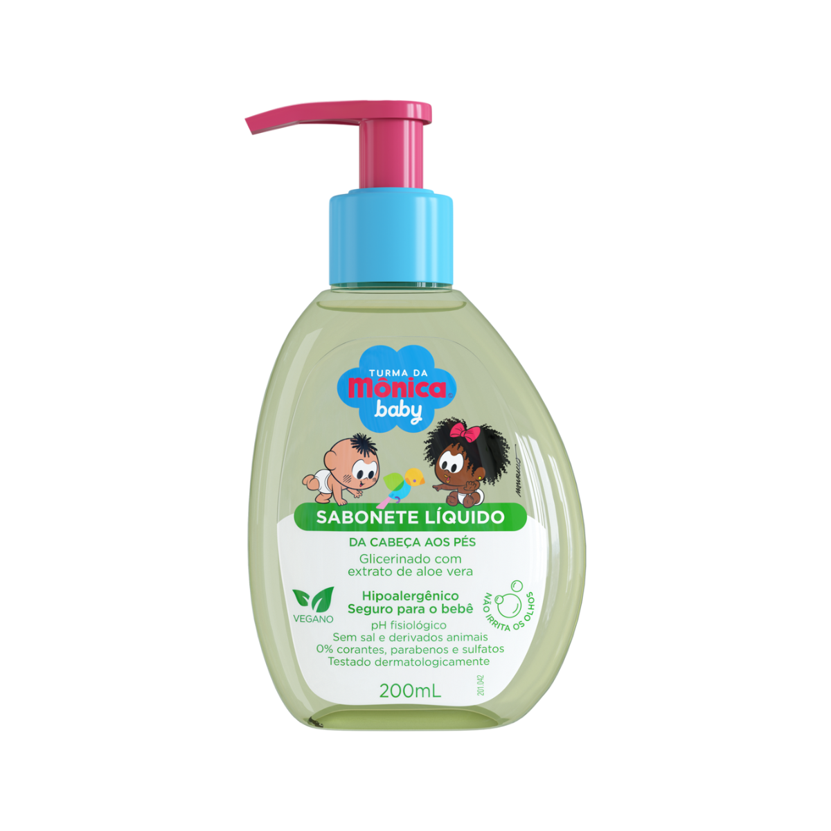 Sabonete Líquido Turma da Mônica Baby Glicerinado 200Ml