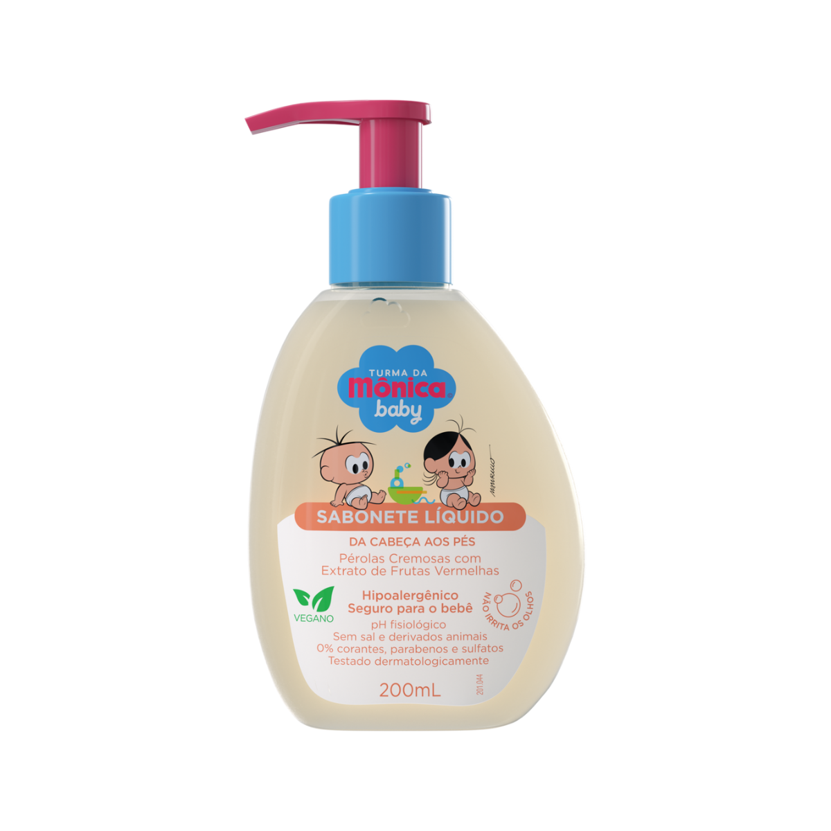 Sabonete Líquido Turma da Mônica Baby Pérolas Cremosas 200Ml