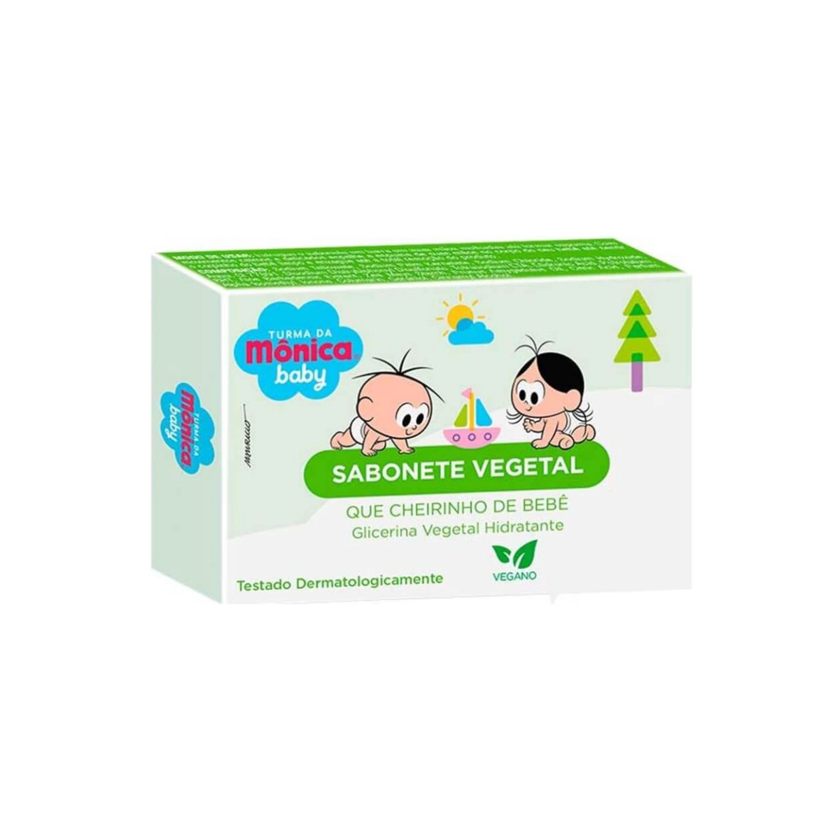 Sabonete Vegetal Turma da Mônica Baby Glicerina Vegetal Hidratante 80G