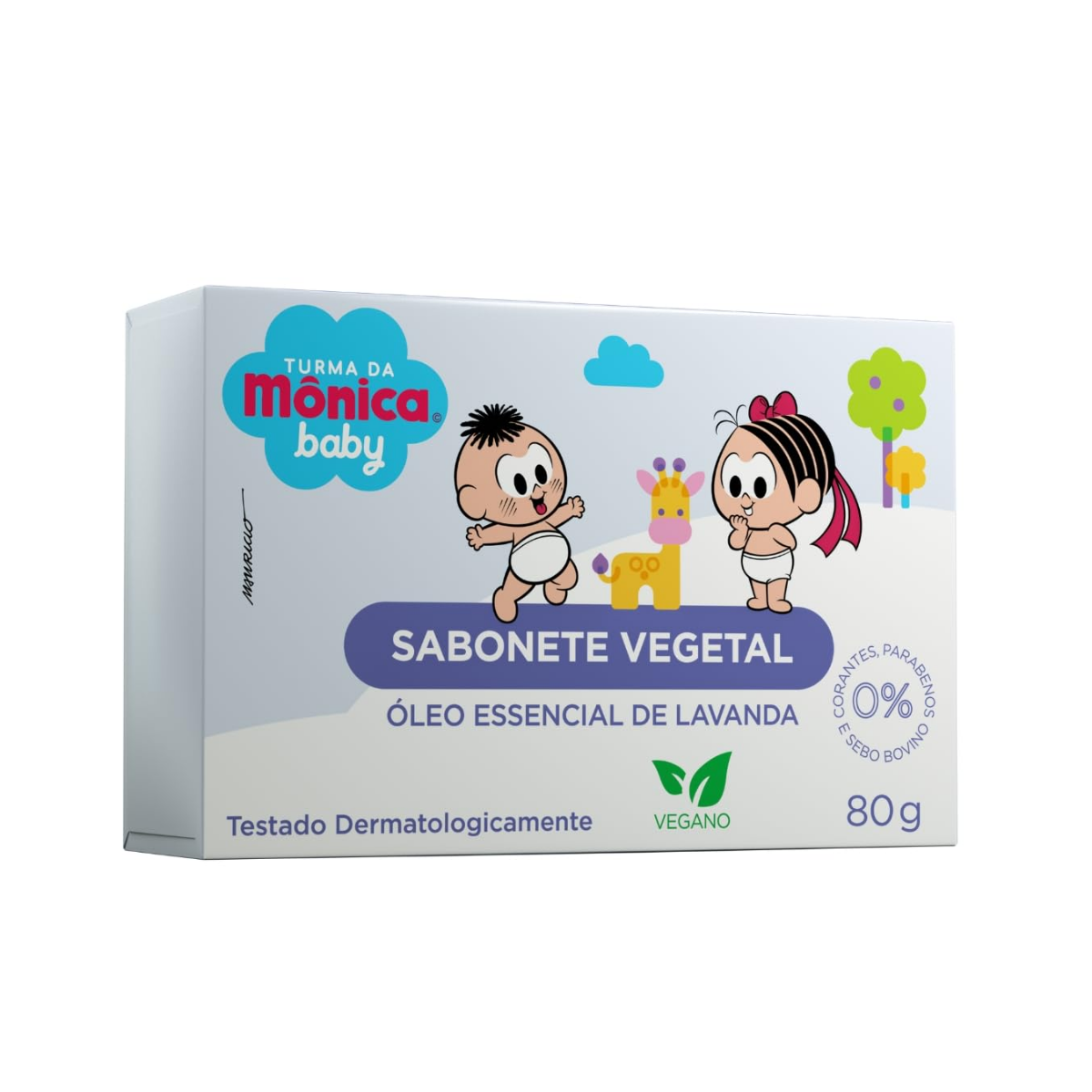 Sabonete Vegetal Turma da Mônica Baby Óleo Essencial de Lavanda 80G