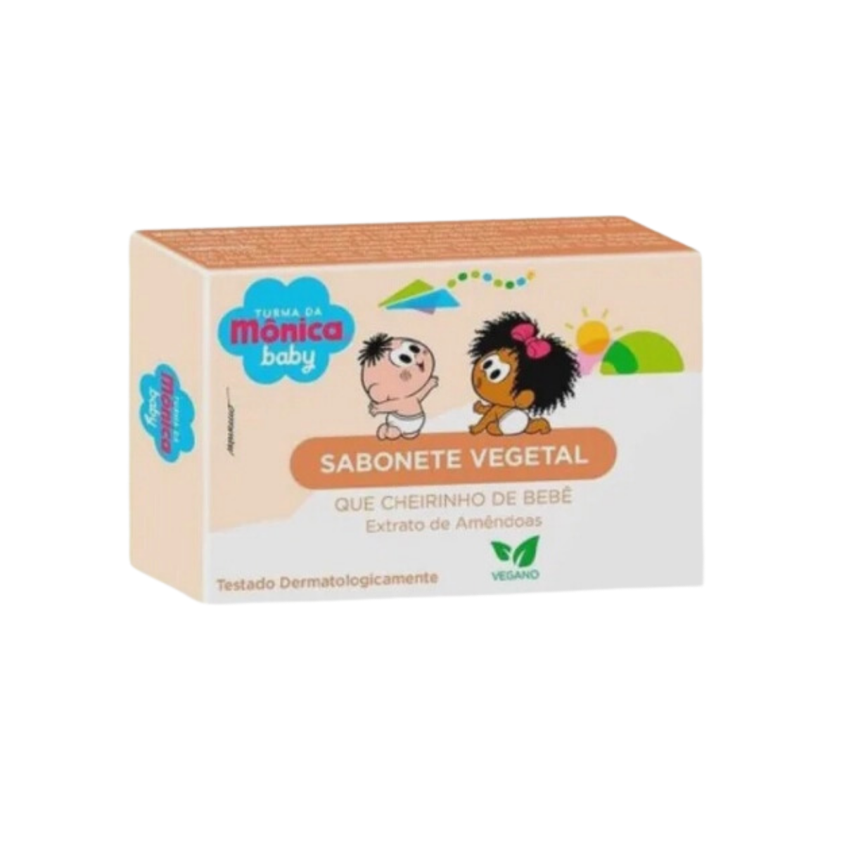 Sabonete Vegetal Turma da Mônica Baby Extrato de Amêndoas 80G