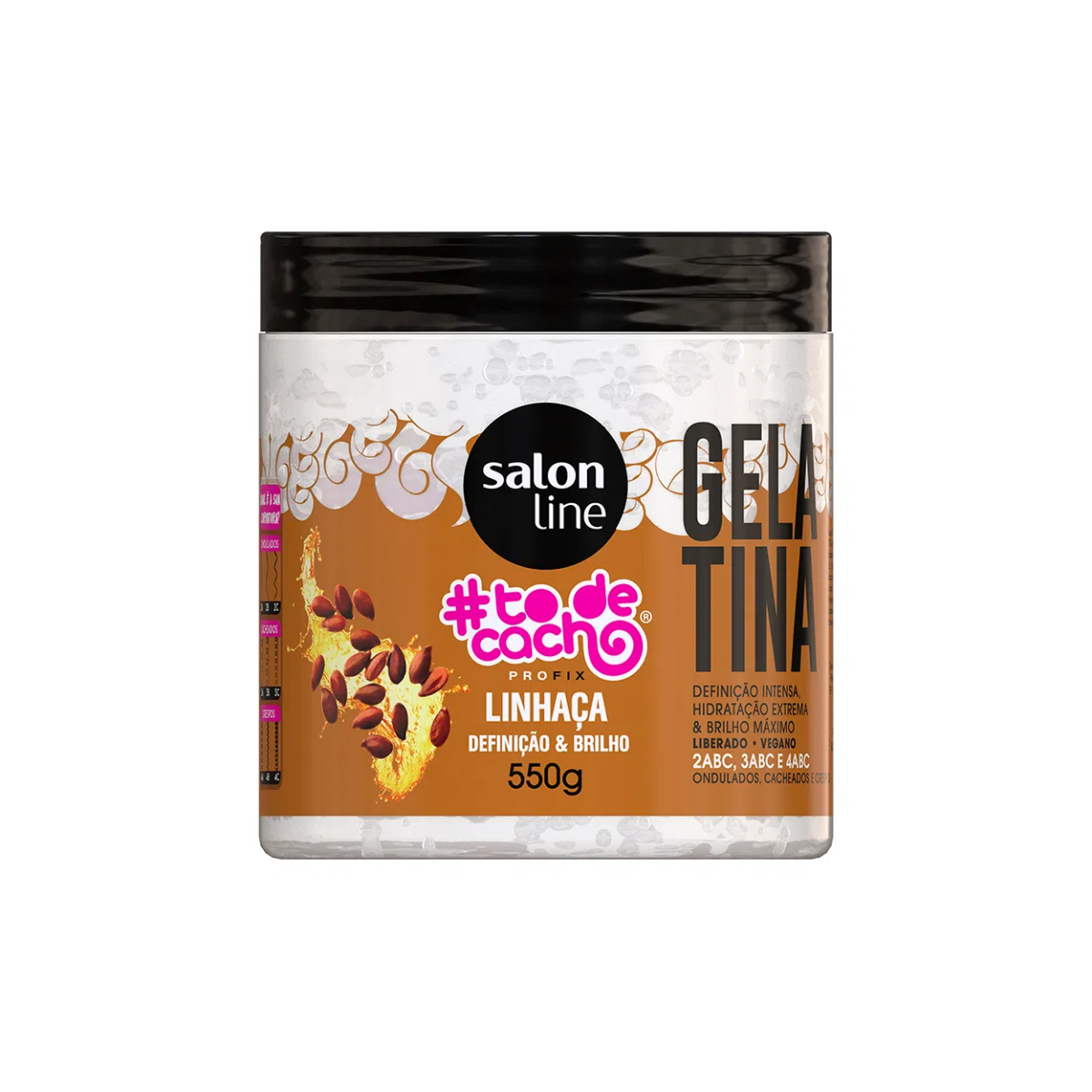 Gelatina Capilar #Todecacho linhaca Salon Line 550G