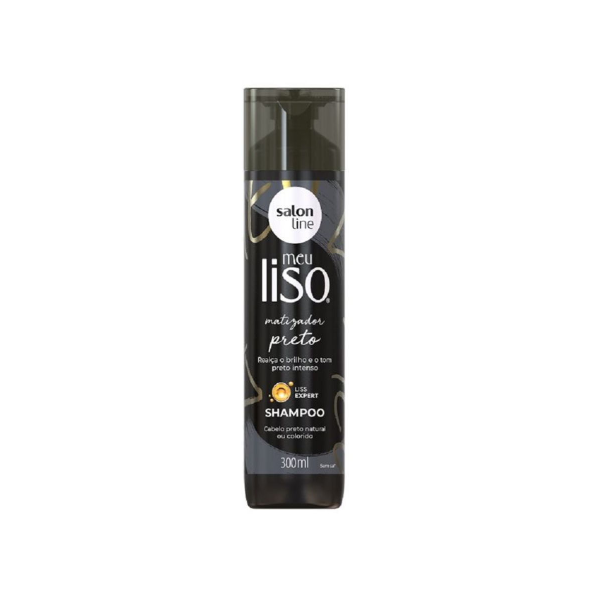 Shampoo Meu Liso Matizador Preto Salon 300ml
