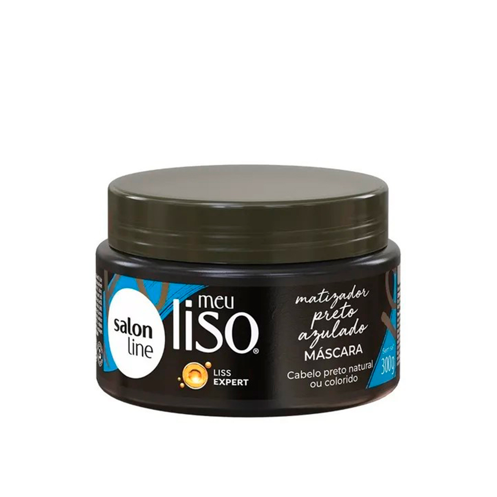 Máscara Matizadora Salon Line Meu Liso Preto Azulado 300g