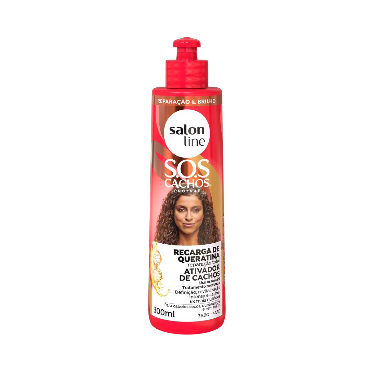 Ativador Recarga De Queratina Reparação Total Salon Line 300ml