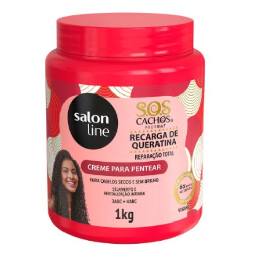 Creme Para Pentear Reparacao Absoluta SOS Cachos Salon Line 1Kg