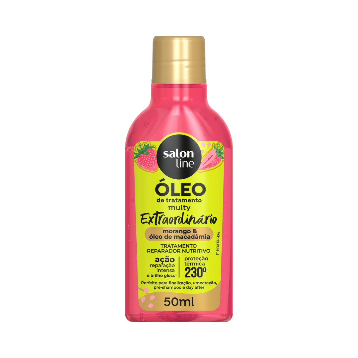 Oleo De Tratamento Multy Morango E Oleo De Macadamia Salon Line 50ml