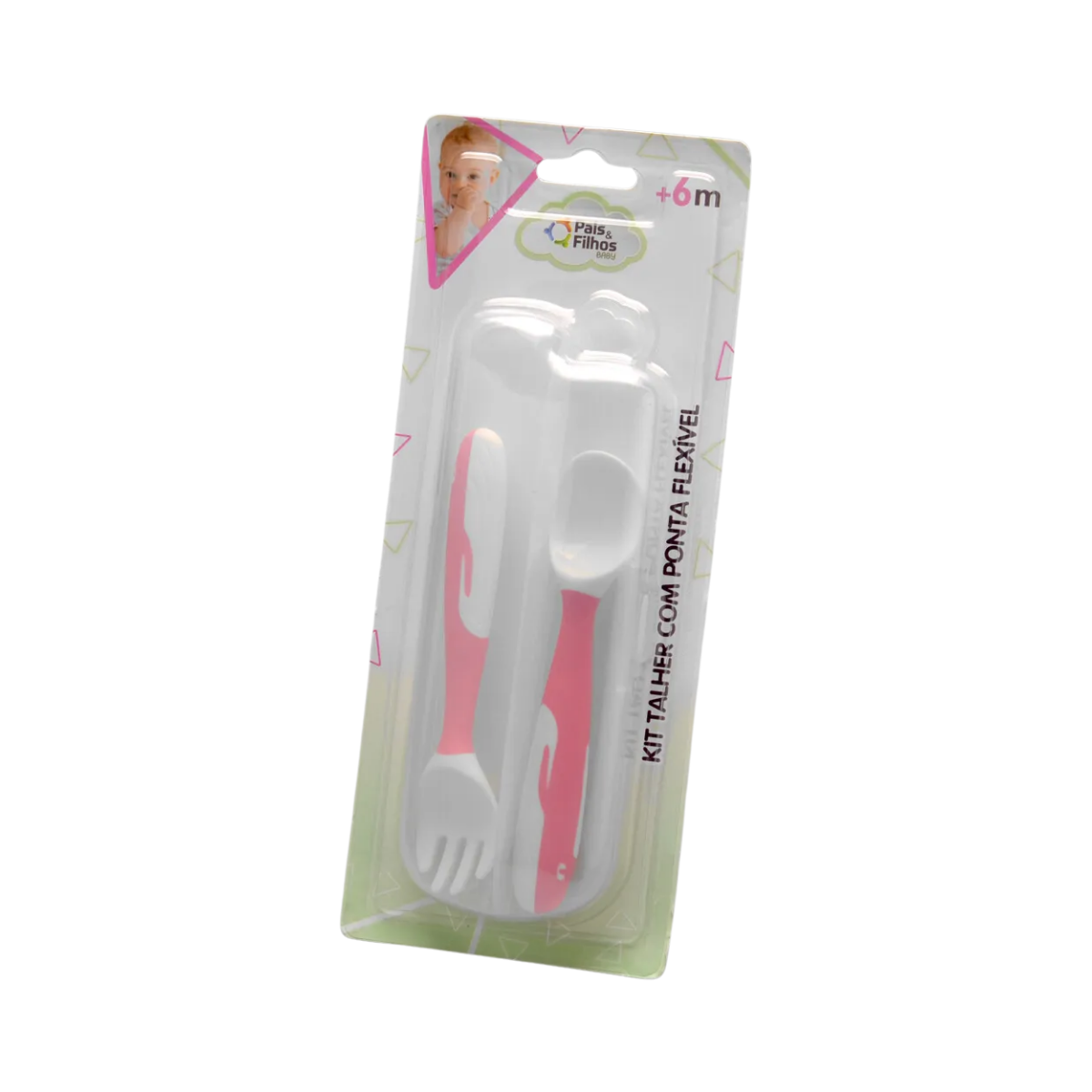 Kit Talher Ponta Flexivel Rosa Pais & Filhos