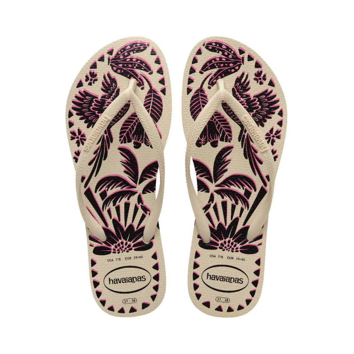 Sandália Slim Tucano Bege Palha Havaianas 37/38