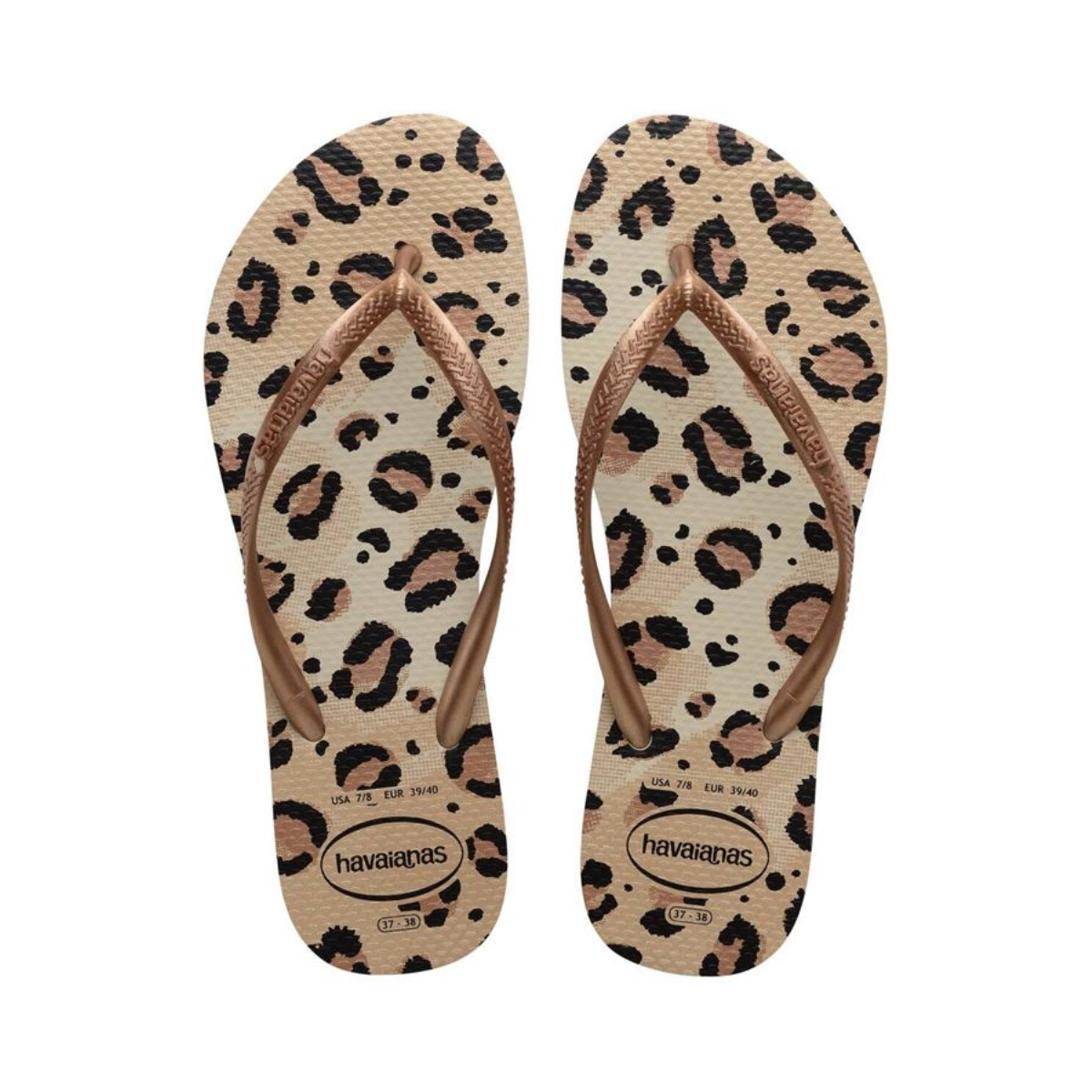 Sandália Slim Animals Bege Havaianas 39/40