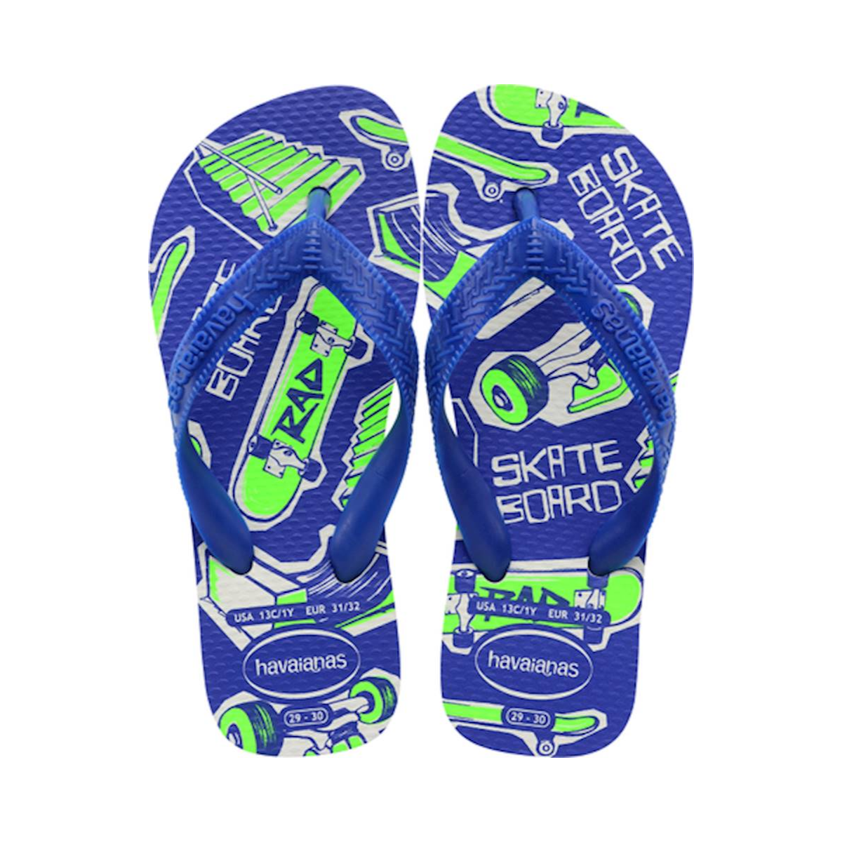 Sandália Kids Athletic Branco/Azul Havaianas 23/24