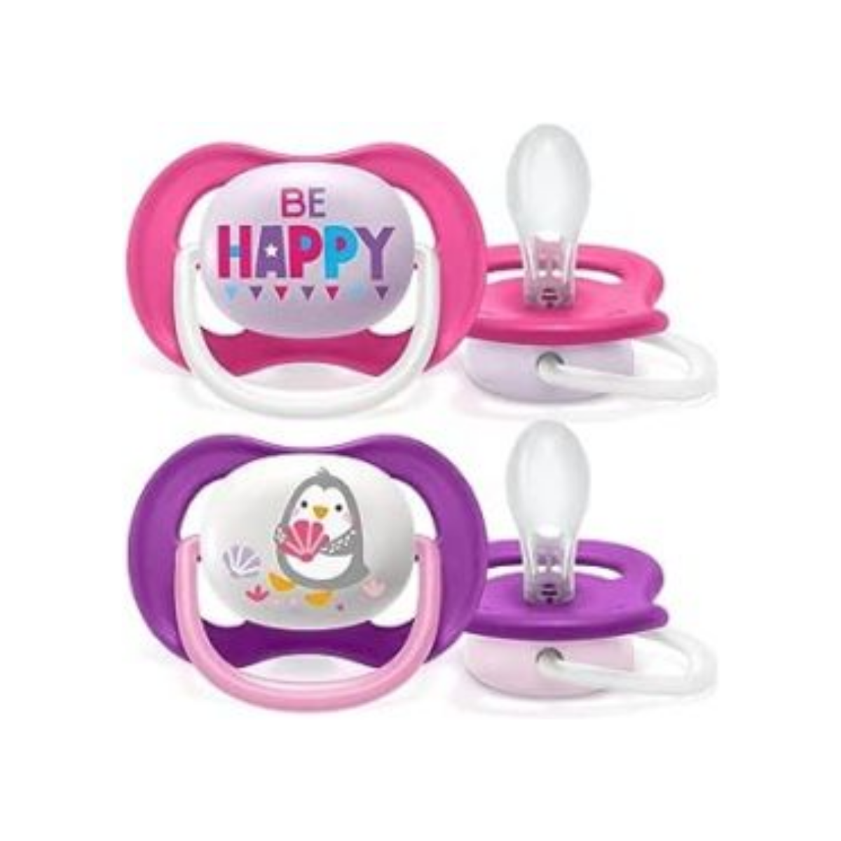Chupeta Ultra Air Happy Rosa 6-18m Philips Avent 2 Unidades