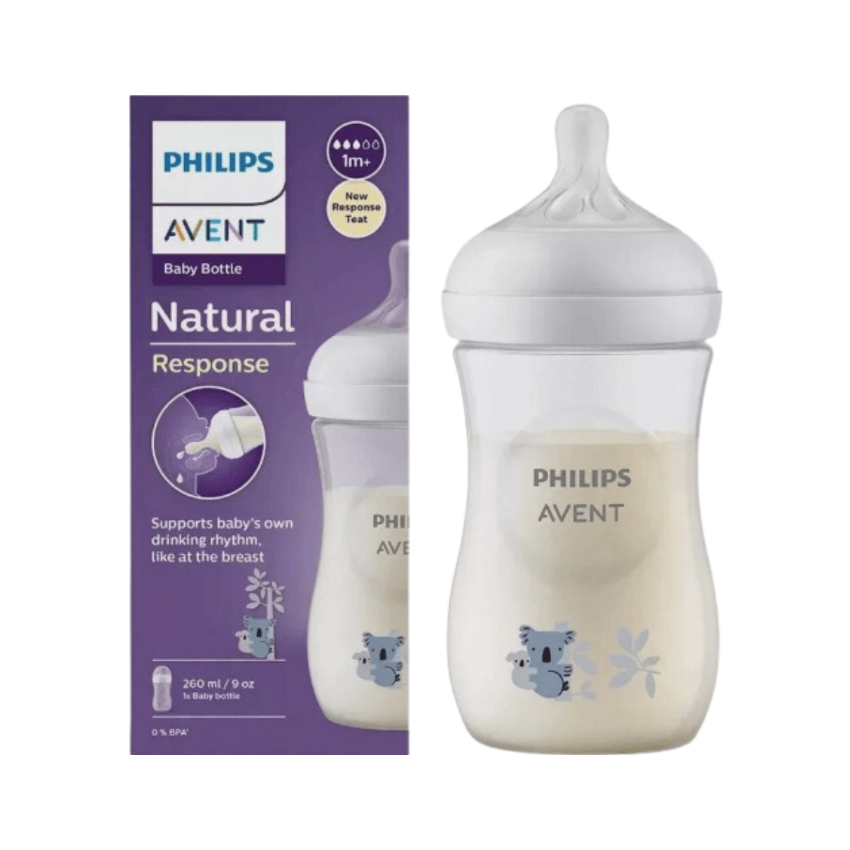 Mamadeira Avent Pétala Coala 3.0 Philips 260ml