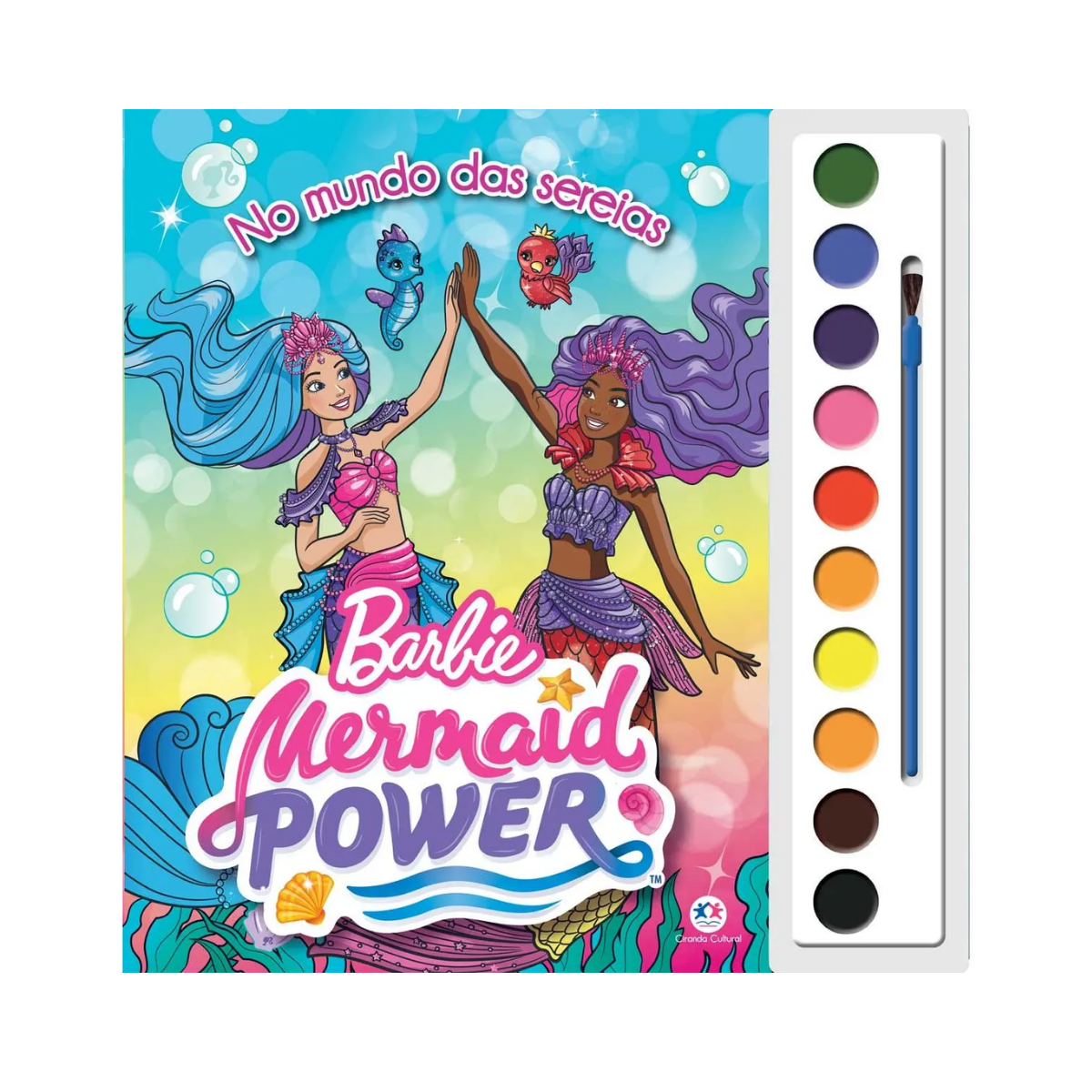 Livro Colorir Aquarela Barbie No Mundo Das Sereias Ciranda Cultural