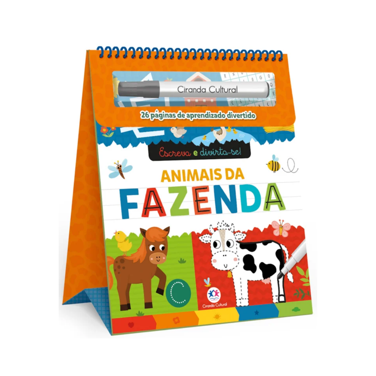 Livro Escreva E Divirta-Se Animais Da Fazenda Ciranda Cultural