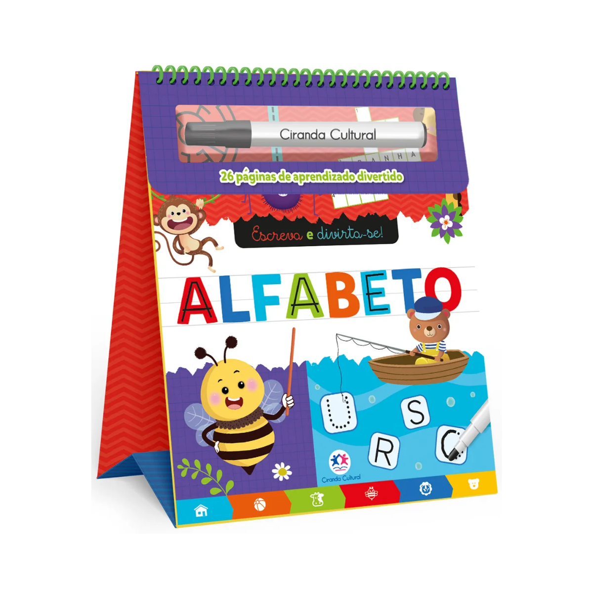 Livro Escreva E Divirta-Se Alfabeto Ciranda Cultural