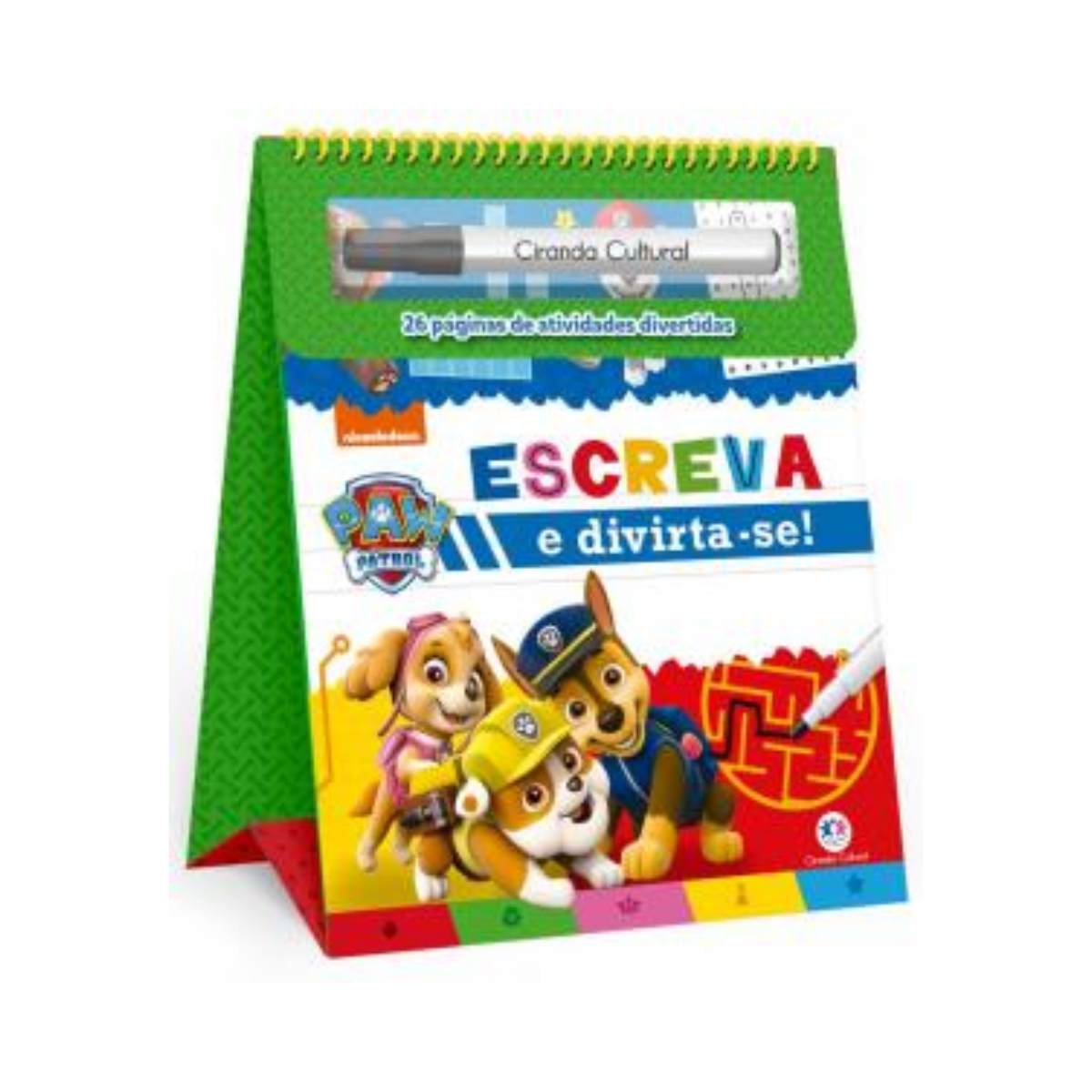 Livro Escreva E Divirta-Se Patrulha Canina Ciranda Cultural