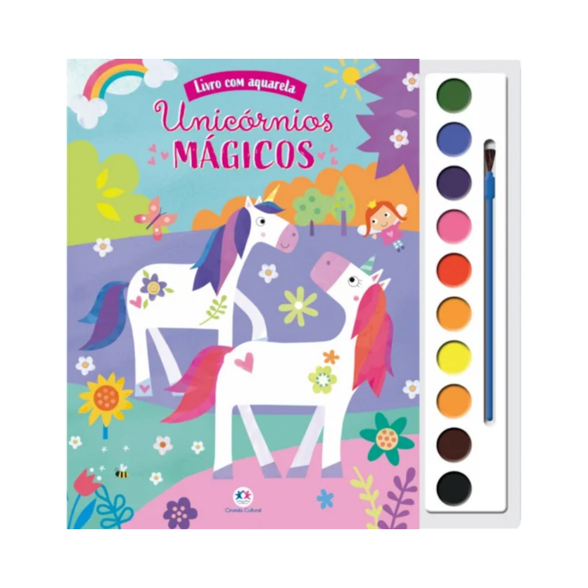 Livro Com Aquarela Unicornios Magicos Ciranda Cultural