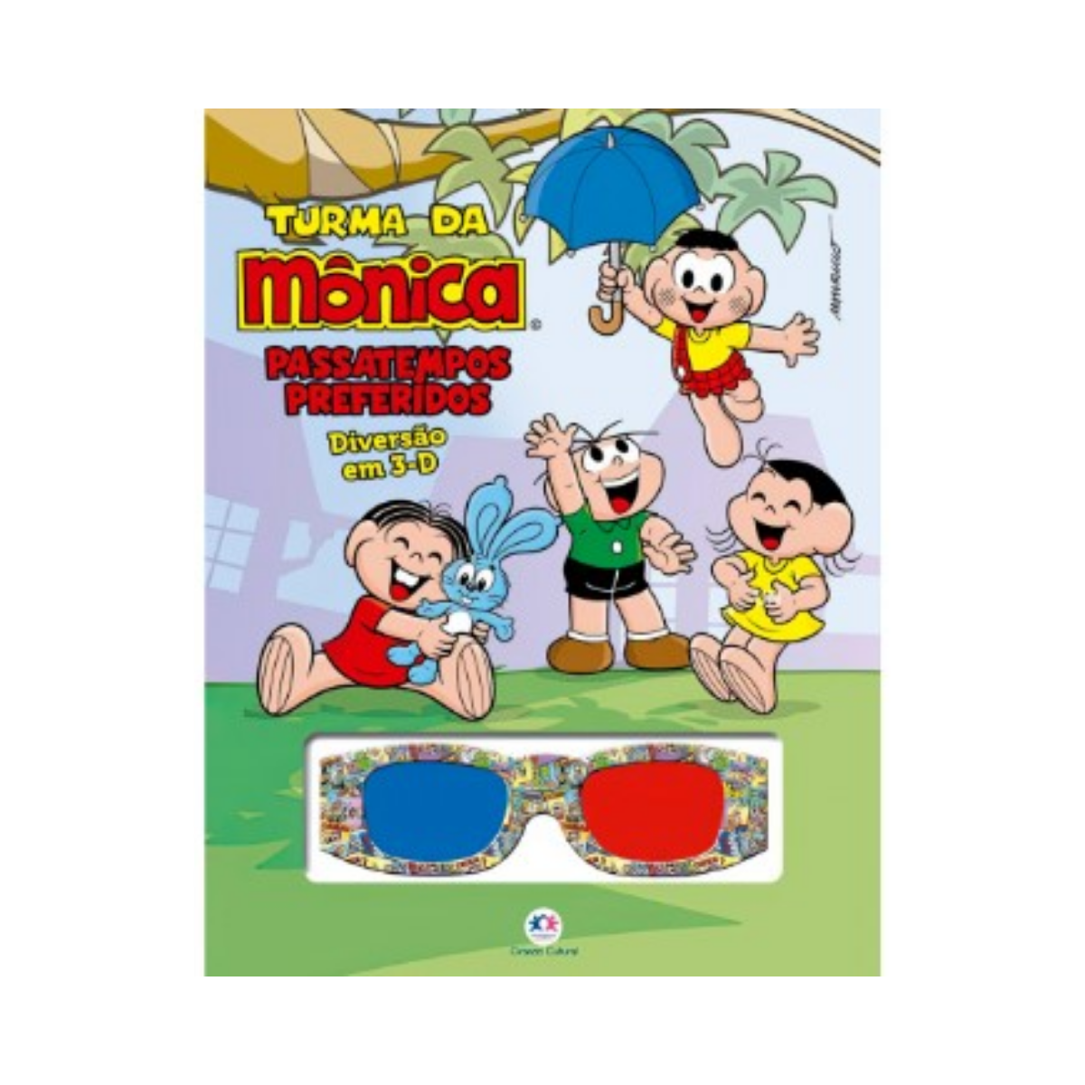 Livro Turma da Monica Passatempos Preferidos 3D Ciranda Cultural