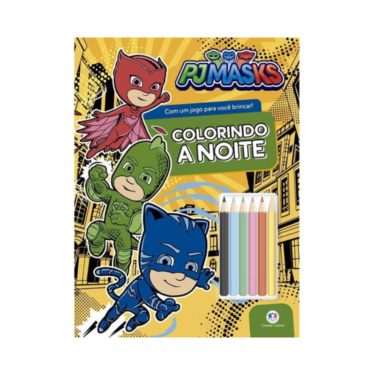 Livro Pj Masks Colorindo A Noite Ciranda Cultural