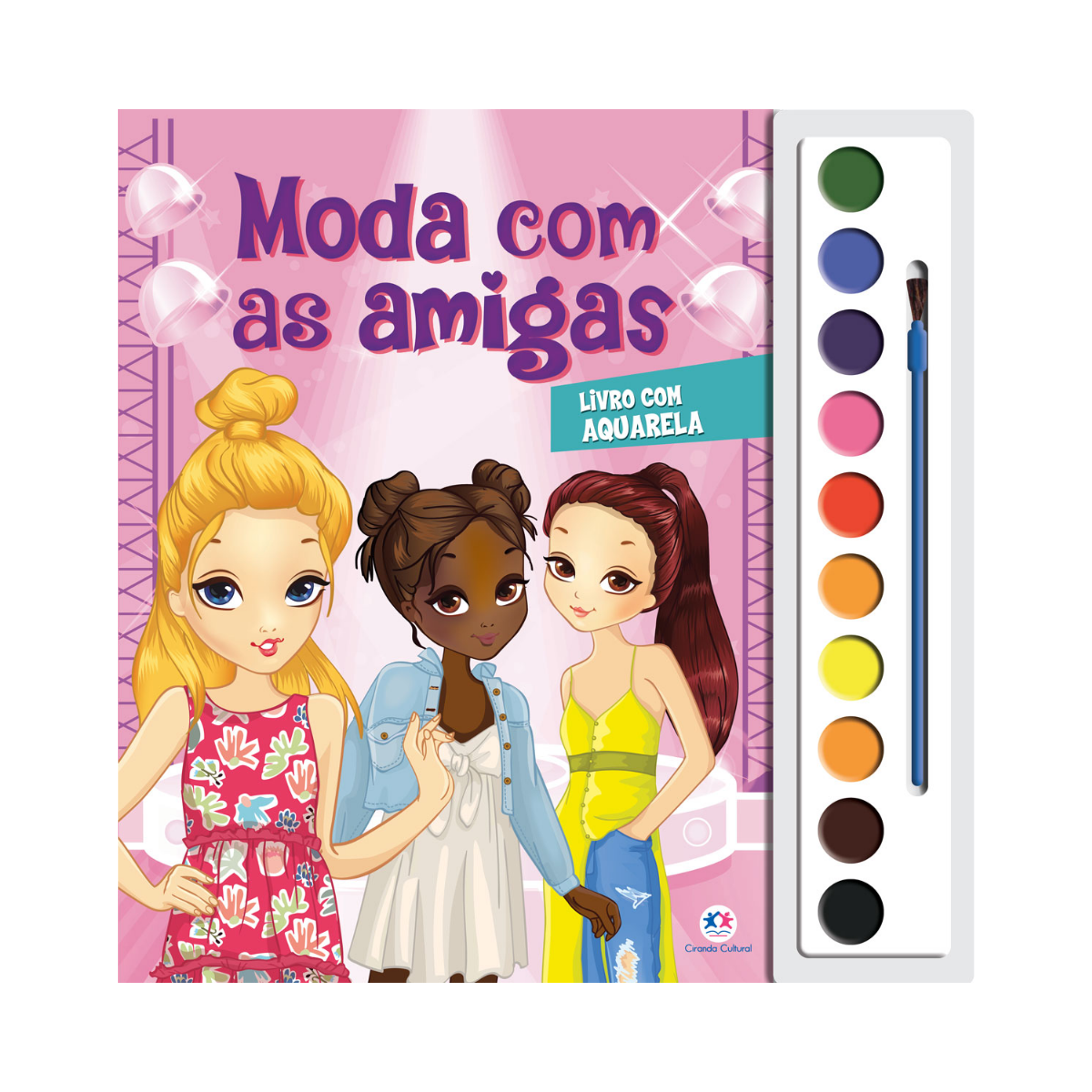Livro Aquarela Moda Com As Amigas Ciranda Cultural