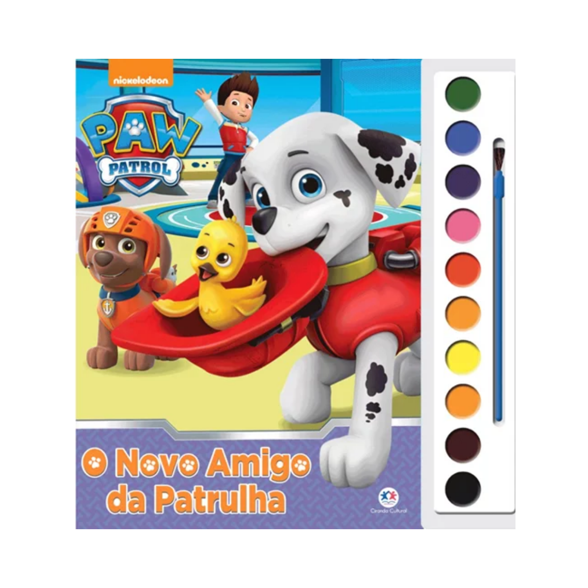 Livro De Colorir Com Aquarela Patrulha Canina O Novo Amigo Da Patrulha Ciranda Cultural
