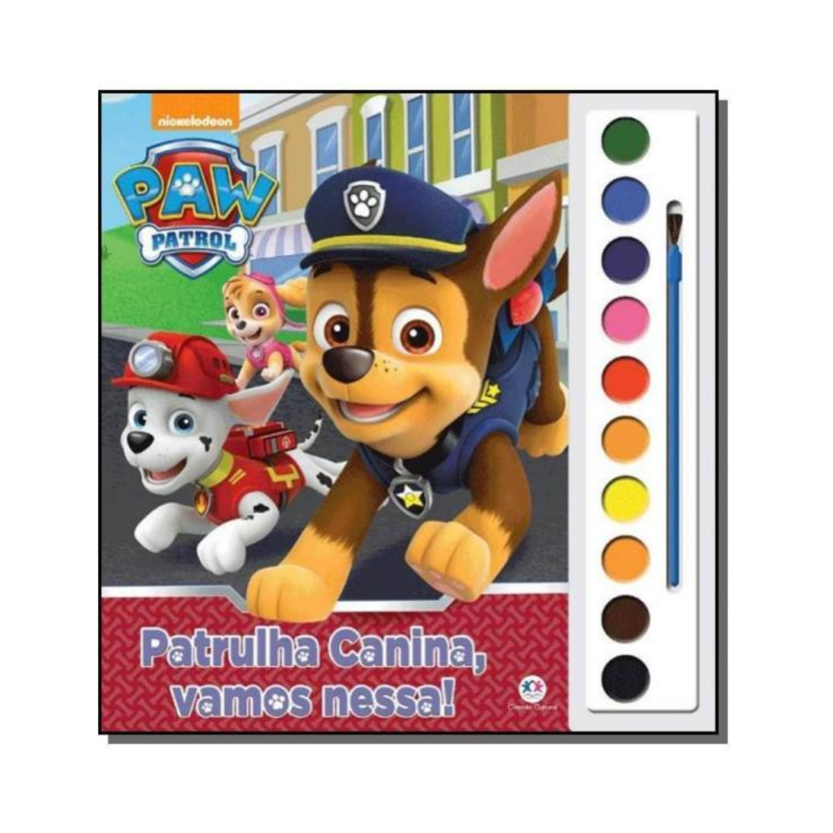 Livro Colorir Aquarela Patrulha Canina Vamos Nessa Ciranda Cultural