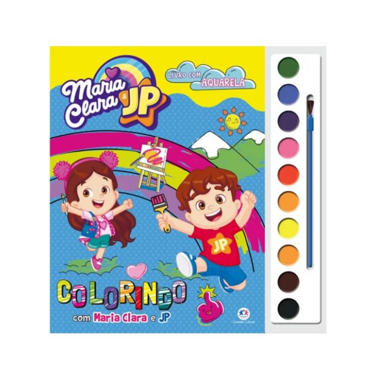 Livro Aquarela Maria Clara E JP Colorindo Com Maria Clara E JP Ciranda Cultural
