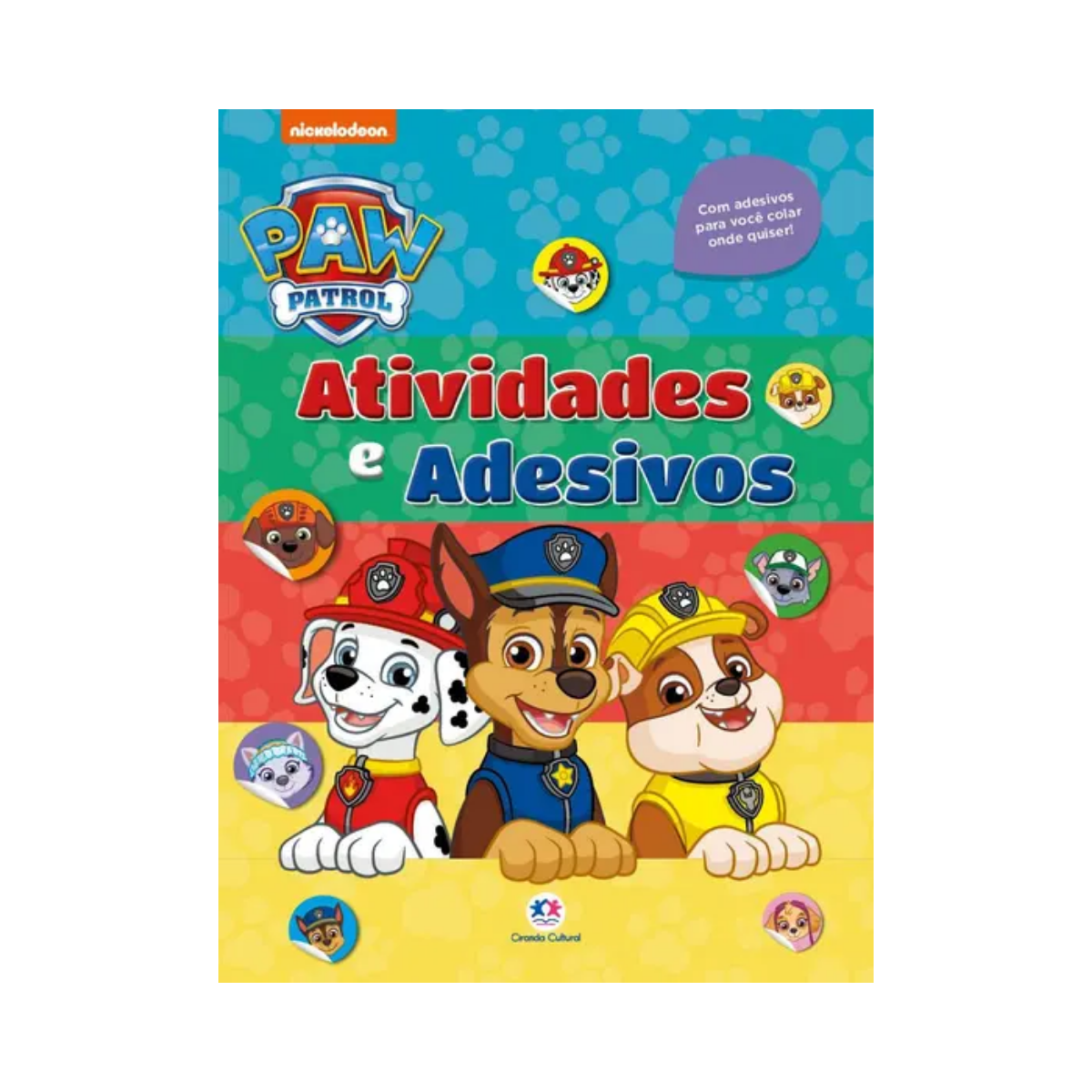 Livro Patrulha Canina Adesivos E Atividades Ciranda Cultural